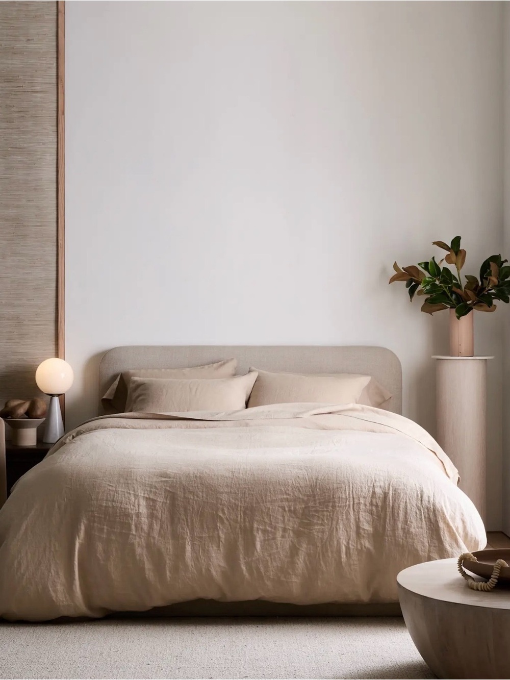 NWOT Toffee European Linen Duvet Cover Set - Retail $194